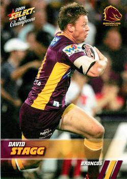 2008 Select NRL Champions #11 David Stagg Front